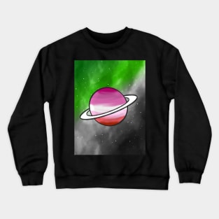 Aromantic In Space Crewneck Sweatshirt